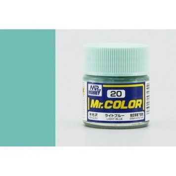 Light Blue semigloss, Mr. Color solvent-based paint 10 ml / Синій напівматовий C20 фото