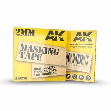 MASKING TAPE: 2MM / Маскувальна стрічка 2мм AK8201 фото