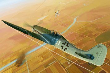 Збірна модель німецького винищувача Focke-Wulf FW190D-11 HB81718 фото