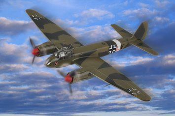 Збірна модель німецького винищувача Ju88 Fighter HB80297 фото