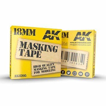 MASKING TAPE: 18MM / Маскувальна стрічка 18мм AK8205 фото