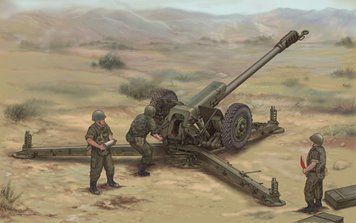 Збірна модель радянської гармати D30 122mm Howitzer пізньої модифікації TR02329 фото