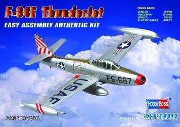 Збірна модель американського винищувача F-84E Thunderjet HB80246 фото