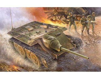 Збірна модель німецького розвідувального танку E-10 tank TR00385 фото