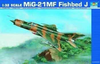 Збірна модель літака МіГ-21МФ Fishbed J TR02218 фото