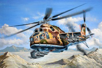 Збірна модель 1/48 Вертоліт Мі-24А Hind-B Trumpeter 05828 TR05828 фото