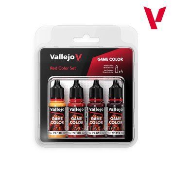 Набір акрилових фарб Game Color Червоні відтінки (Red Color Set) 4 шт VAL 72377 VAL 72377 фото