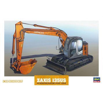 Збірна модель 1/35 японський гідравлічний ескалатор Hitachi Excavator Zaxis 135US Hasegawa 66001 HS66001 фото
