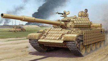 Збірна модель радянського бойового основного танка T-62 ERA Mod.1972 TR01549 фото