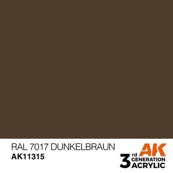 Акрилова фарба RAL 7017 DUNKELBRAUN / Тёмно - коричневий &ndash; AFV АК-интерактив AK11315 AK11315 фото