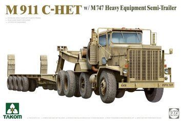 Американський самоскид 1/72 M911 C-HET з буксированим напівпричіпом M747 Takom 5024 , збірна модель Таком TK5024 фото