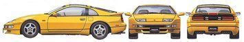 Японський спортивний автомобіль 1/24 Ніссан (Nissan Fairlady 300ZX Turbo) Tamiya 24087 , збірна моде TAM24087 фото