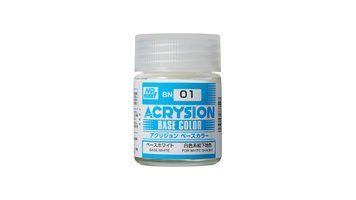 Acrysion Base Color (18 ml) Base White / Акрилова фарба (Базовий білий) BN01 фото