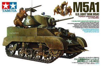 Збірна модель 1/35 легкий танк США M5A1 Тамія 35313 TAM35313 фото