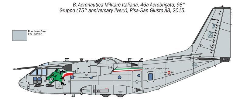 Збірна модель 1/72 літака Alenia C-27J Spartan IT1402 фото