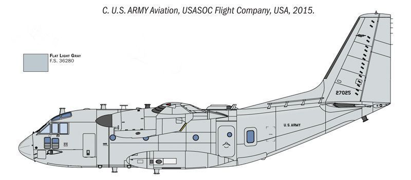 Збірна модель 1/72 літака Alenia C-27J Spartan IT1402 фото