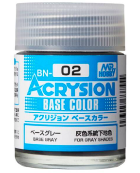 Acrysion Base Color (18 ml) Base Grey / Акрилова фарба (Базовий сірий) BN02 фото