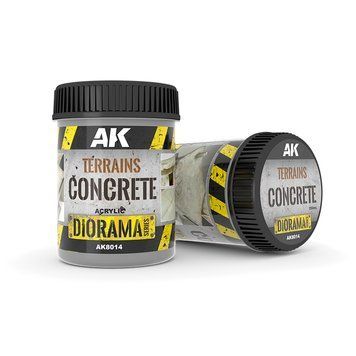 Terrains Concrete 250ml - Паста для створення ефекту бетону сірого відтінку AK8014 фото