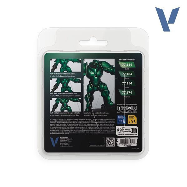 Набір фарб Dusken Green Vallejo True Metallic Metal VAL 77257 VAL 77257 фото