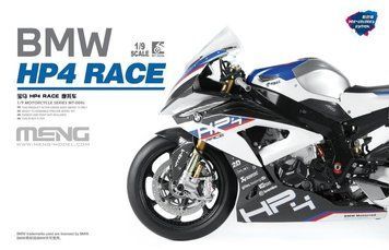 Збірна модель 1/9 Мотоцикл BMW HP4 RACE (попередньо пофарбована версія) Meng MT-004s фото