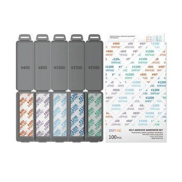 Набір самоклеючого наждачного паперу 400&ndash;1500, 100 шт (Reusable Self-Adhesive Sandpaper Set) Dspiae DSP-S01 фото