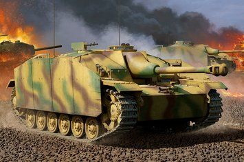 Збірна модель німецького танка StuG.III Ausf.G Пізнє виробництво (2в1) TR00947 фото