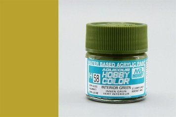 Фарба Mr. Hobby H58 (інтер'єрна зелена / INTERIOR GREEN) H58 фото