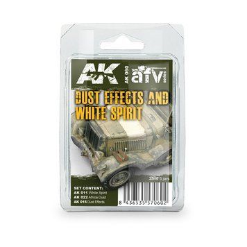 DUST EFFECTS AND WHITE SPIRIT SET / НАБІР ХІМІЇ ДЛЯ ВЕЗЕРИНГУ - ЕФЕКТИ ПИЛУ AK060 фото