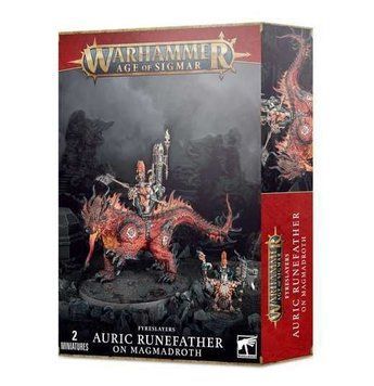 Набір мініатюр AGE OF SIGMAR: FYRESLAYERS - AURIC RUNEFATHER ON MAGMADROTH 99120205047 фото