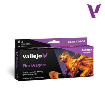 Набір акрилових фарб Game Color Полум'яні Дракони by &Aacute;ngel Gir&aacute;ldez (Game Color Fire Dragons) 8 шт V VAL 72196 фото