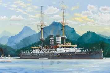 Збірна модель японського лінкора Battleship Mikasa HB82002 фото