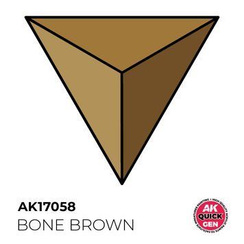 Акрилова фарба BONE BROWN / Коричнева кістка QUICK GEN COLOR AK-Interactive AK 17058 AK17058 фото
