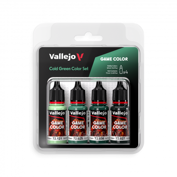 Набір акрилових фарб Game Color Холодні зелені відтінки (Cold green Color Set) 4 шт VAL 72383 VAL 72383 фото