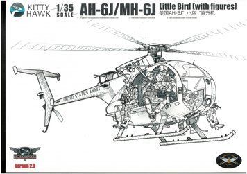 Збірна модель 1/35 Вертоліт AH-6J/MH-6J Little Bird (з фігурками) KH50004 фото