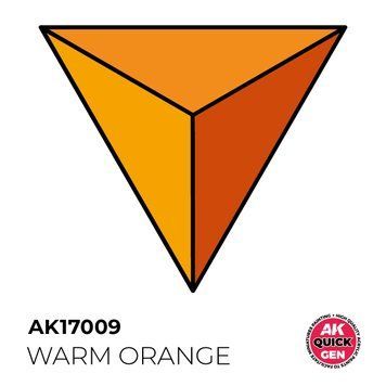 Акрилова фарба WARM ORANGE / Теплий помаранчевий QUICK GEN COLOR AK-Interactive AK 17009 AK17009 фото