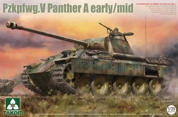 Збірна модель 1/35 Танк Pzkpfwg.V Пантера ранніх-середніх випусків Takom 2175 TK2175 фото