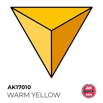Акрилова фарба WARM YELLOW / Теплий жовтий QUICK GEN COLOR AK-interactive AK 17010 AK17010 фото