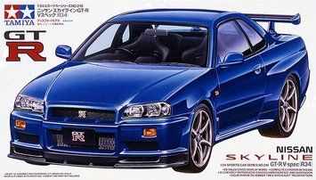 Збірна модель 1/24 автомобіль Nissan Skyline GT-R V-Spec R34 Tamiya TAM24210 TAM24210 фото