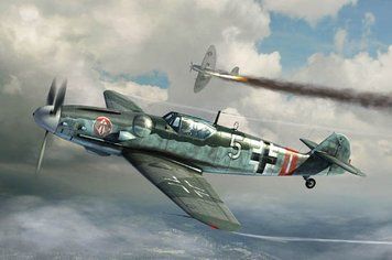 Збірна модель німецького винищувача Messerschmitt Bf 109G-6 (Late) TR02297 фото