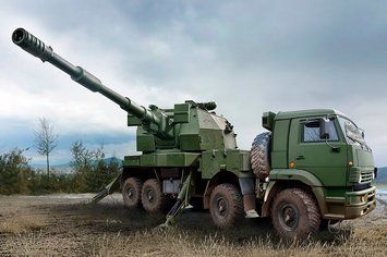 Збірна модель артилерійської системи 2С35-1 Коаліція-СВ КШ TR01085 фото