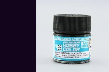 Фарба Mr. Hobby H65 (чорно-зелена / RLM70 BLACK GREEN) H65 фото