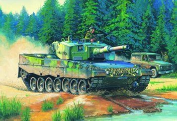 Збірна модель німецького танка Leopard 2 A4 HB82401 фото