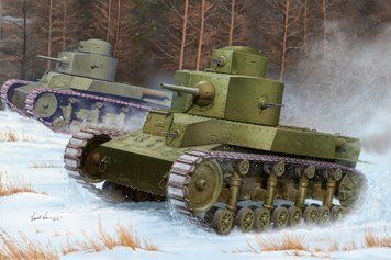 Збірна модель радянського танка T-24 Medium Tank HB82493 фото