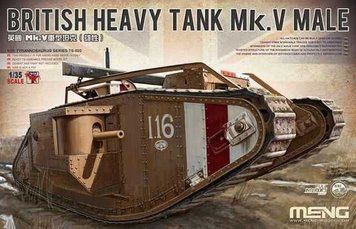 Збірна модель БРИТАНСЬКОГО ТЯЖКОГО ТАНКУ Mk.V MALE TS-020 фото