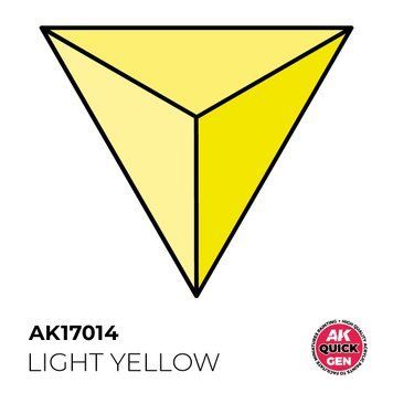 Акрилова фарба LIGHT YELLOW / Світло-жовтий QUICK GEN COLOR AK-interactive AK 17014 AK17014 фото