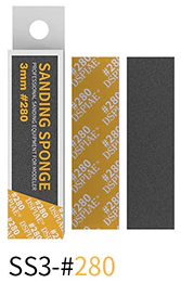Набір гнучких брусків 3 мм, 280 грит, 5 шт (3mm #280 SANDING SPONGE 5PCS) Dspiae SS3-280 SS3-280 фото
