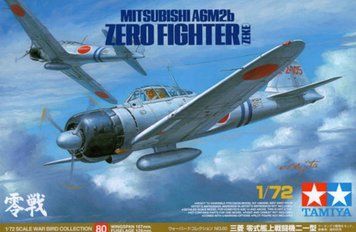 Збірна модель 1/72 літак Mitsubishi A6M2b Zero Fighter (Zeke) Тамія 60780 TAM60780 фото