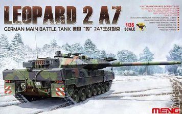 Збірна модель НІМЕЦЬКОГО ОСНОВНОГО БОЙОВОГО ТАНКУ ЛЕОПАРД 2 А7 TS-027 фото