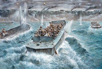 LCVP with US INFANTRY IT6524 фото