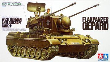 Збірна модель 1/35 ЗСУ Флакпанцер Гепард Тамія TAM35099 фото